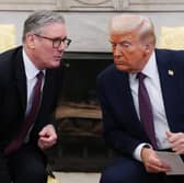 Prime Minister Sir Keir Starmer meets with US President Donald Trump, during a bilateral meeting in the Oval Office at the White House in February. Picture: Carl Court - Pool/Getty Images