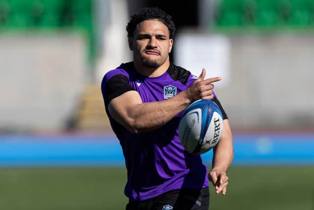 Sione Tuipulotu is back training with Glasgow Warriors.