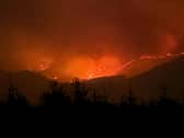 An image issued by the Galloway Mountain Rescue Team of a wildfire in the Glen Trool area of the Galloway Forest Park. Picture: Galloway Mountain Rescue Team/PA Wire