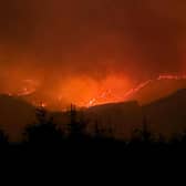An image issued by the Galloway Mountain Rescue Team of a wildfire in the Glen Trool area of the Galloway Forest Park. Picture: Galloway Mountain Rescue Team/PA Wire