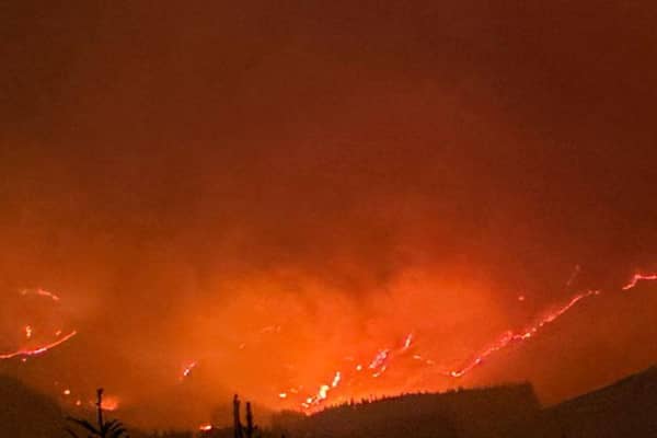 An image issued by the Galloway Mountain Rescue Team of a wildfire in the Glen Trool area of the Galloway Forest Park. Picture: Galloway Mountain Rescue Team/PA Wire