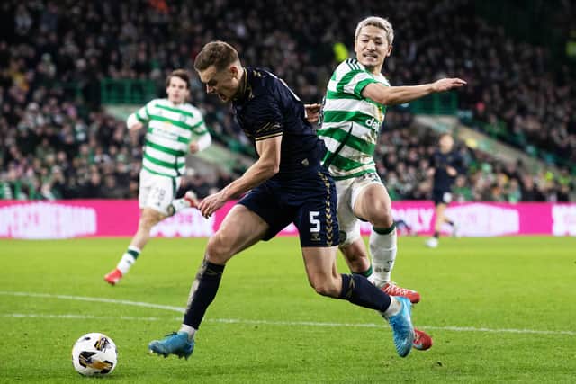 Kilmarnock's Lewis Mayo and Celtic's Daizen Maeda in action during a Scottish Gas Men's Scottish Cup Fourth Round in January.