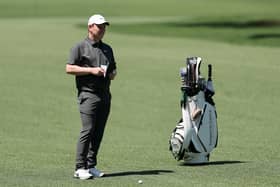 Bob MacIntyre pictured during a practice round prior to the 2025 Masters Tournament at Augusta National Golf Club