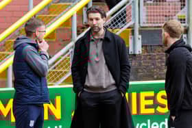 Charlie Mulgrew (centre) has stepped down as Kelty Hearts after just 11 matches in charge. (Photo by Mark Scates / SNS Group)