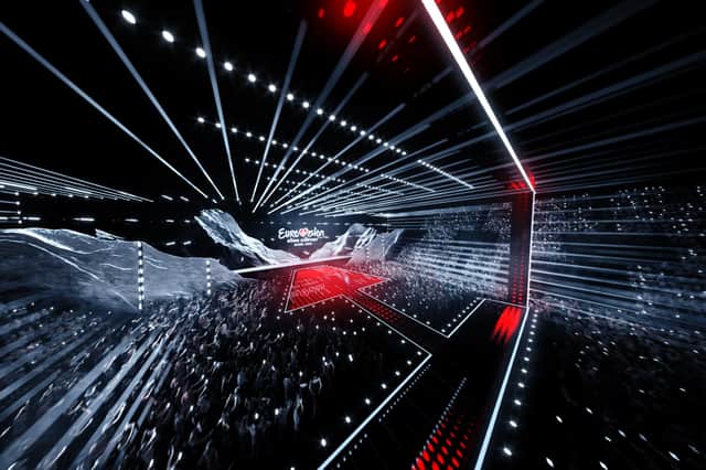 What the Eurovision 2025 stage will look like.