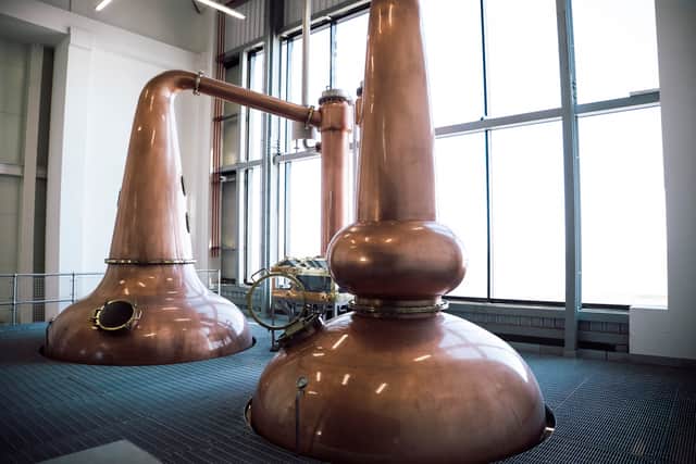 The stills in the new Eden Mill distillery