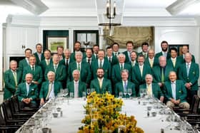 Thirty two of the 35 living past champions attended Tuesday night’s Masters Champions’ Dinner at Augusta National