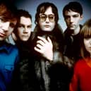 Pulp pictured in 1998 (l-r) Mark Webber, Nick Banks, Jarvis Cocker, Steve Mackey, Candida Doyle.