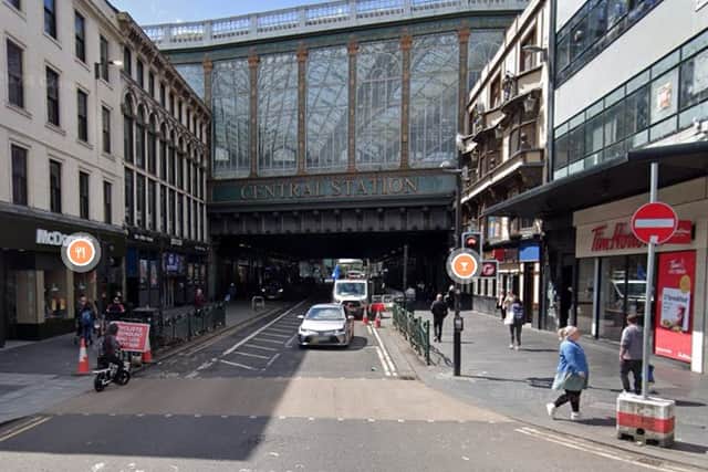 Argyle Street's Four Corners junction, which was closed immediately after the collision