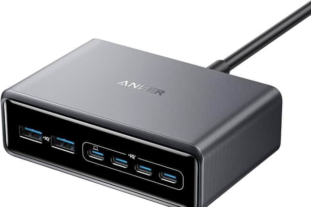 The six charging ports are forward-facing, which is very useful