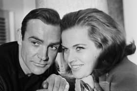 Sean Connery and Honor Blackman, stars of James Bond film Goldfinger, pictured in 1964 (Picture: Express)