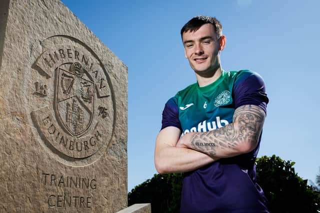 Dylan Levitt at the Hibs training centre. (Photo by Ross Parker / SNS Group)