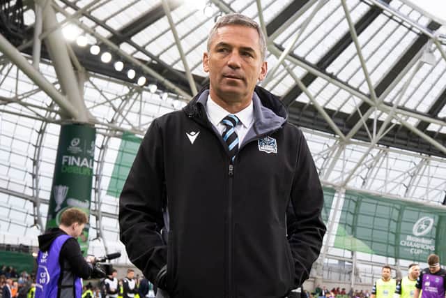 Glasgow Warriors head coach Franco Smith leads his team into a Champions Cup quarter-final against Leinster at the Aviva Stadium this weekend. (Photo by Ross MacDonald / SNS Group)