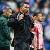 Rangers interim head coach Barry Ferguson during the goalless draw with Athletic Bilbao. (Photo by Rob Casey / SNS Group)