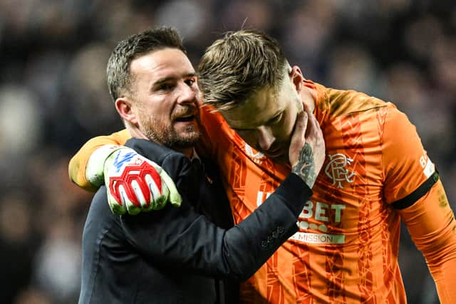 Rangers interim head coach Barry Ferguson dropped Jack Butland for the Europa League quarter-final first leg against Athletic Bilbao. (Photo by Rob Casey / SNS Group)