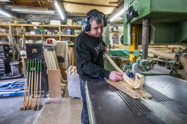 Alan MacPherson of Tanera Camans, Scotland's only full-time maker of sticks to play shinty (Picture: Katielee Arrowsmith)