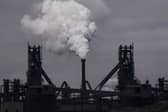 Blast furnaces in operation at the British Steel manufacturing site in Scunthorpe, North Lincolnshire