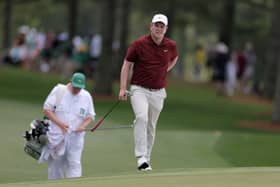 Bob MacIntyre pictured during the second round of the 2025 Masters Tournament at Augusta National Golf Club 