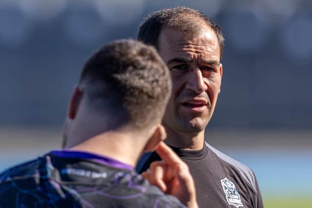 Henco Venter during a Glasgow Warriors training session at Scotstoun Stadium earlier this week. (Photo by Ross MacDonald / SNS Group)