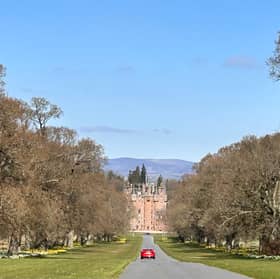 A mile-long drive leads to Glamis Castle in Angus, the ancestral seat to the Earls of Strathmore and Kinghorne and their Lyon predecessors since the 14th Century. PIC: Contributed.