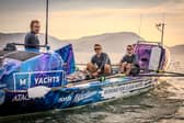  Jamie, Lachlan and Ewan Maclean, the three brothers from Edinburgh who are aiming to become the fastest people to row across the Pacific Ocean. PIC: Laura Eventide/PA Wire
