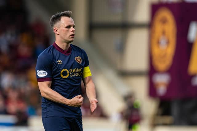 Lawrence Shankland had Hearts' best chance right at the death.
