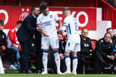Rangers interim boss Barry Ferguson issues instructions during the 2-2 draw with Aberdeen.