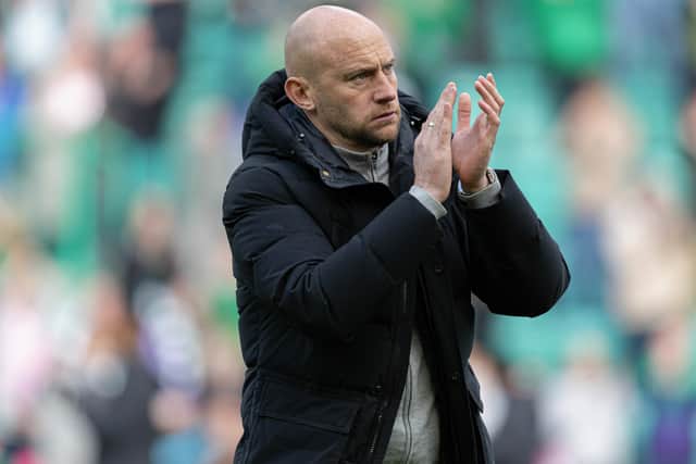 Hibs head coach David Gray.