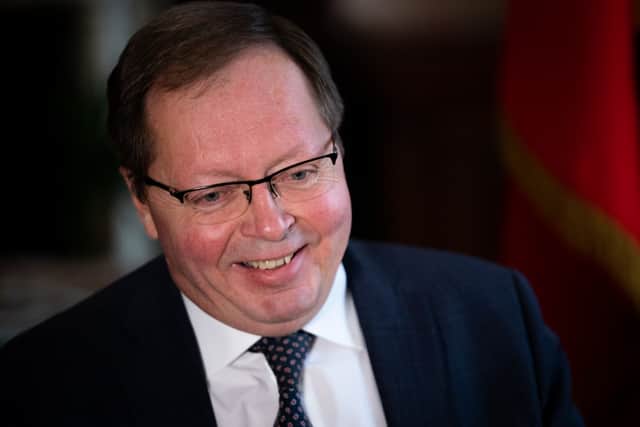 Andrei Kelin is the Russian ambassador to the UK and the public face in this country of a brutal, blood-soaked, warmongering dictator (Picture: Aaron Chown)