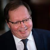 Andrei Kelin is the Russian ambassador to the UK and the public face in this country of a brutal, blood-soaked, warmongering dictator (Picture: Aaron Chown)