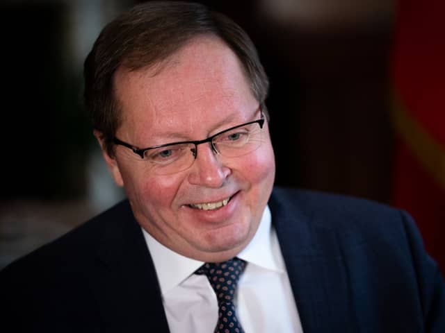 Andrei Kelin is the Russian ambassador to the UK and the public face in this country of a brutal, blood-soaked, warmongering dictator (Picture: Aaron Chown)