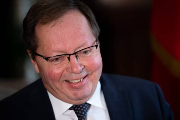 Andrei Kelin is the Russian ambassador to the UK and the public face in this country of a brutal, blood-soaked, warmongering dictator (Picture: Aaron Chown)