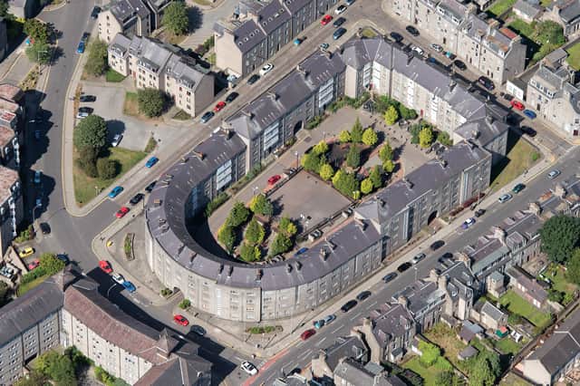 Rosemount Square flats, Aberdeen by Leo Durmin of Aberdeen City Architects’ Department, 1938–1946. PIC: Historic Environment Scotland.