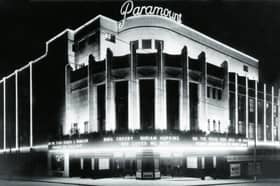 Exterior of the Paramount, Renfield Street, Glasgow. Frank T Verity and Samuel Beverley, 1934. PIC:  Bruce Peter collection