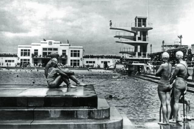 Portobello Outdoor Pool, designed by Ion Warner and William Allan Macartney. PIC: Bruce Peter Collection.