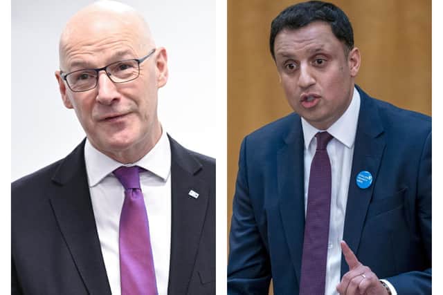First Minister John Swinney and Scottish Labour leader Anas Sarwar
