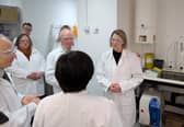 Education Secretary Jenny Gilruth at Dundee University’s life sciences department.