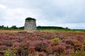 The memorial cairn on Culloden Battlefield where wreaths will be laid on Saturday to commemorate the battle fought on April 16, 1746.