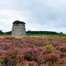 The memorial cairn on Culloden Battlefield where wreaths will be laid on Saturday to commemorate the battle fought on April 16, 1746.