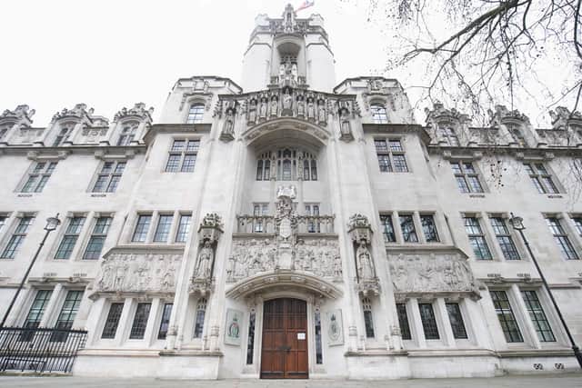 The UK Supreme Court in Parliament Square, central London
