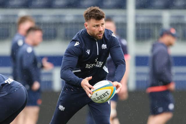 Ali Price trains ahead of Edinburgh Rugby's clash with Sharks on Friday.