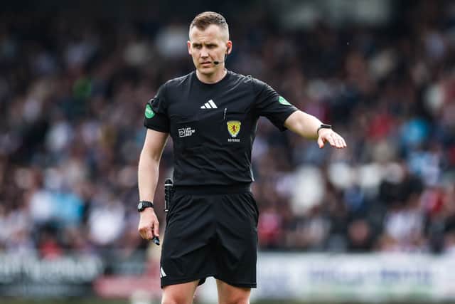 Scottish referee Callum Scott. Cr: SNS Group.