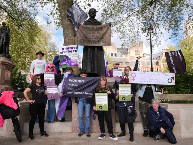 For Women Scotland campaigners outside the UK Supreme Court.
