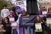 For Women Scotland campaigning outside the UK Supreme Court