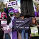 For Women Scotland campaigning outside the UK Supreme Court