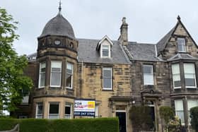 5, 7, 9 Queensferry Terrace in Edinburgh, put up for sale by the private school group ESMS. Image: Lisa Ferguson