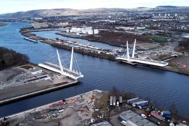 Renfrew Bridge is the first opening road crossing on the Clyde