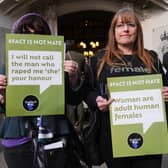 Members of campaign group For Women Scotland which brought a case to the UK Supreme Court over whether trans women could be regarded as female for the purposes of the 2010 Equality Act (Picture:  Lucy North)