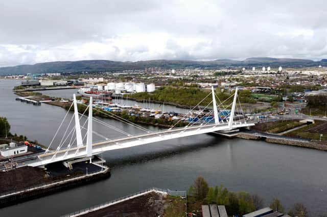 The bridge will connect Renfrew with Clydebank