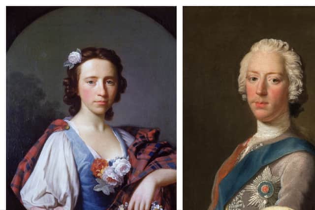 Flora MacDonald (left) and Prince Charles Edward Stuart took refuge at Kingsburgh House in June 1746 during his long escape from Scotland following the Jacobite defeat at the Battle of Culloden. PIC : CC.